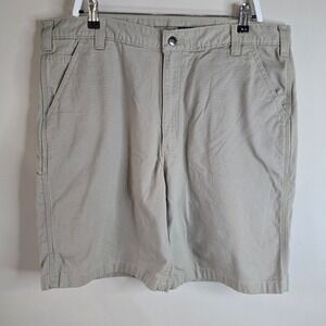 Carhartt Mens Relaxed Fit Canvas Work Shorts Khaki Tan Size 40 Gorpcore